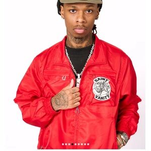 SAINT VANITY CARGO JACKET – RED Med